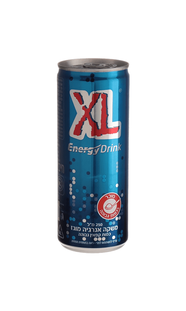 משקה אנרגיה מוגז קלאסי של מותג XL